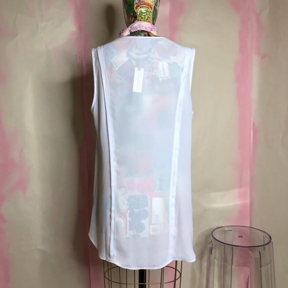 Anthro La Vista Tank Top Maeve Braided Collar - Picture 6 of 8